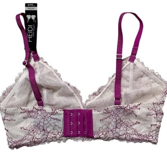 FREE Heidi Klum Heidi Natural Lift Lace Bra Wild Aster Women’s M - Picture 4 of 11